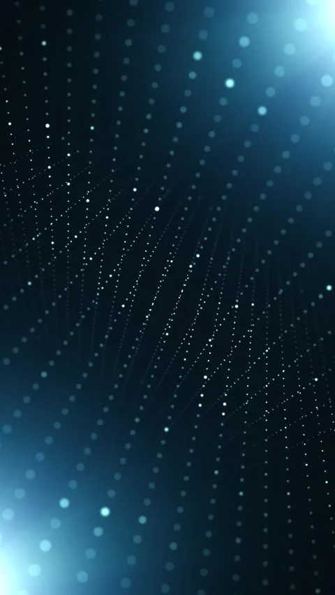 Artistic digital dotted network with motion lines looping animation Stock Footage 341435799