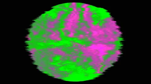 Artistic digital isolated fluorescent paint round shape , loop Stockbeeldmateriaal 119297003