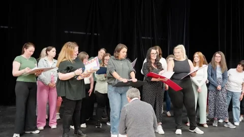 Artistic direction, performance production, rehearsing cast members Stock Footage 312599214