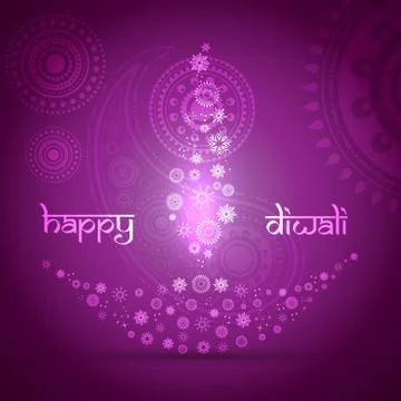 Artistic diwali background Stock Illustration