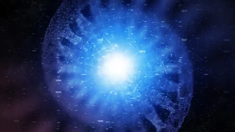 Artistic dna chain and network data animation Stock-Footage 323958872