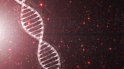 Artistic DNA structure rotation cyber space backgrounds Stock Footage 323493668
