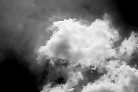 Artistic Dramatic atmosphere panorama view of soft white clouds. Stock Photos