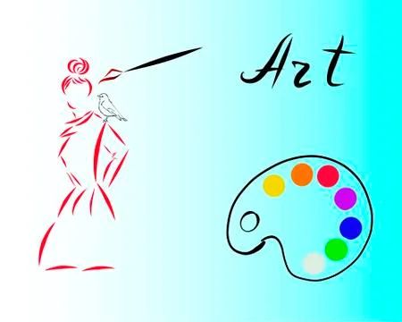 Artistic drawing Stock Illustration