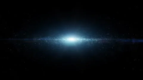 Artistic endless loop travel with stars and light animation Stock Footage 340237599