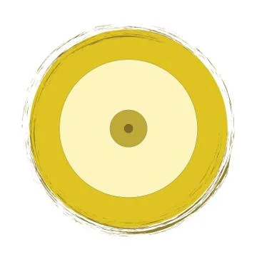 Artistic evil eye vector in yellow colors Stock Illustration