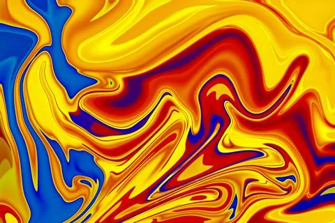 Artistic exploration of liquify abstract pattern with multicolor art form d.. Stock Photos