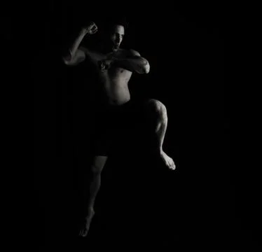 Artistic fighter Stock Photos