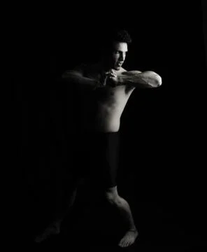 Artistic fighter Stock Photos
