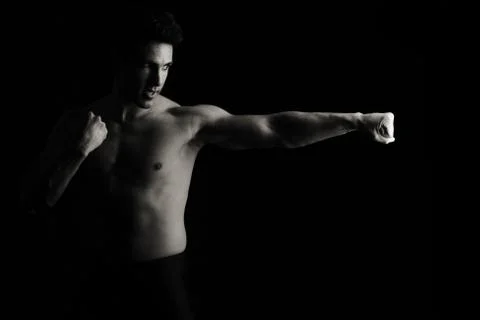 Artistic fighter Stock-Fotos