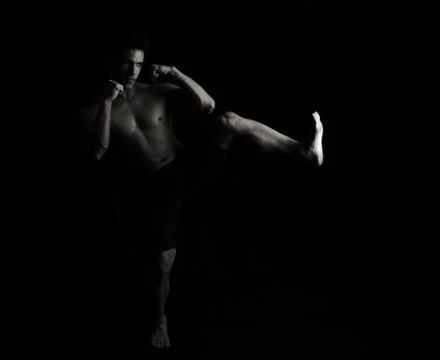 Artistic fighter Stock Photos