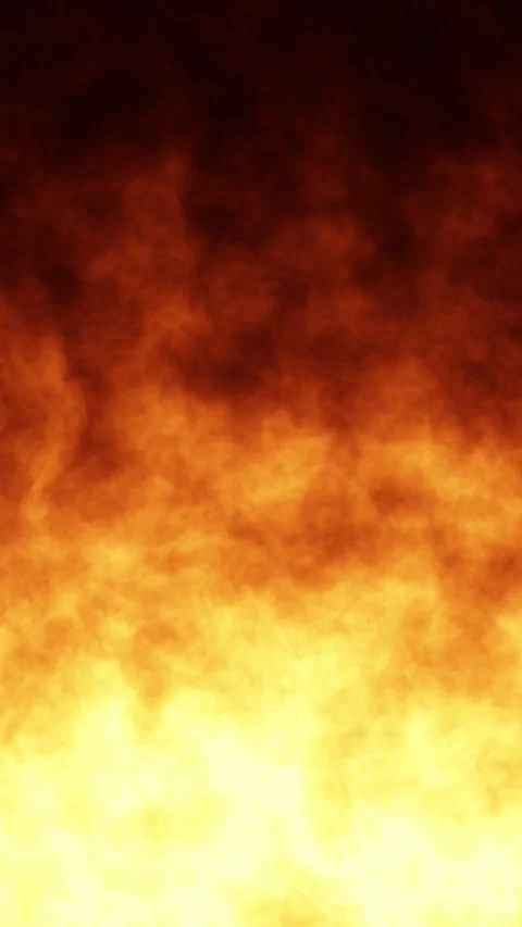 Artistic fire flames with smoke loop vertical background Stock Footage 340589615