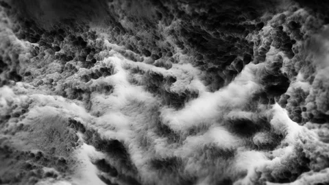 Artistic flowing abstract fluid background black and white Stock Footage 276360998