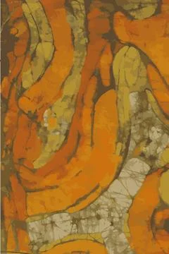 Artistic flowing composition with a unique handmade feel. Stock Illustration