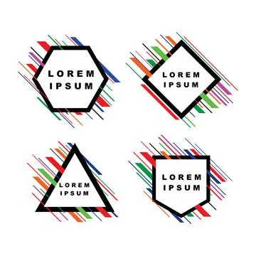 Artistic Frame For Text Design Template Stock Illustration