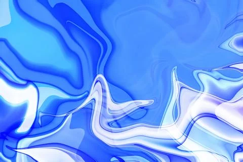 An artistic fusion of elements 3d render of liquid pattern resembling waves.. Foto stock