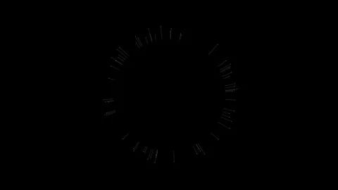 Artistic Geometric Clock Face Displaying Time with Stylish Modern Look Stock Footage 341780308