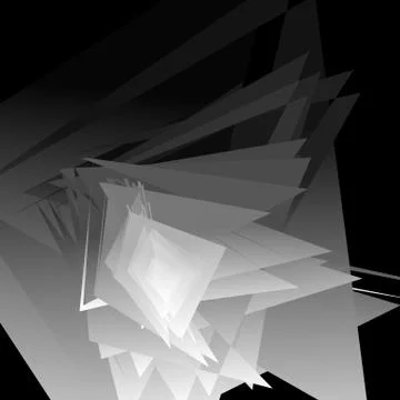 Artistic geometric image - Random angular, edgy shapes overlapping. Modern ge イラスト素材