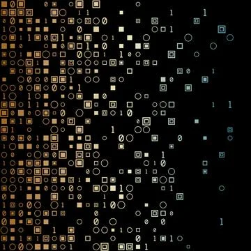 Artistic geometric matrix background in brown teal colors. Attractive squar.. Stock-Illustration