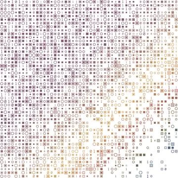 Artistic geometric matrix background in dark colors. Elegant square vector .. Stock Illustration