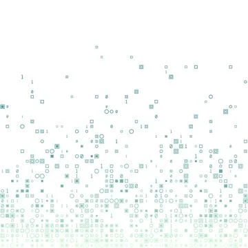 Artistic geometric matrix background in dark mint colors. Authentic square .. Illustrazione stock