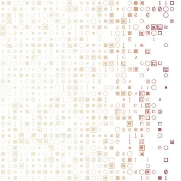 Artistic geometric matrix background in yellow brown colors. Captivating sq.. Illustrazione stock