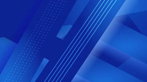 Artistic geometric with overlapping gradient elements on blue background Stock Footage 295103079