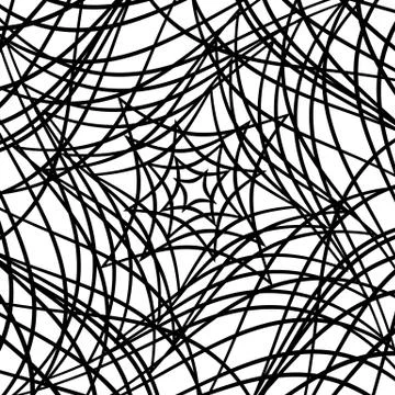 Artistic geometric pattern, texture with random lines. Monochrome abstract ba Stock Illustration