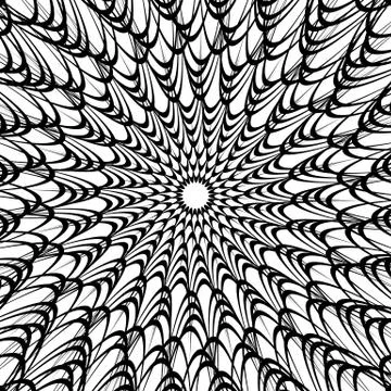 Artistic geometric pattern, texture with random lines. Monochrome abstract ba 스톡 일러스트