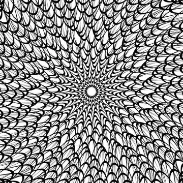 Artistic geometric pattern, texture with random lines. Monochrome abstract ba Stock Illustration