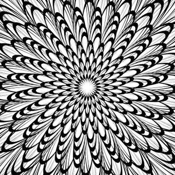 Artistic geometric pattern, texture with random lines. Monochrome abstract ba Stock Illustration