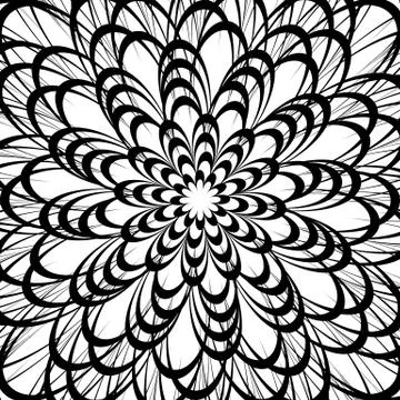 Artistic geometric pattern, texture with random lines. Monochrome abstract ba 스톡 일러스트