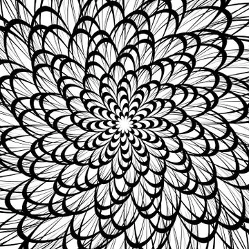 Artistic geometric pattern, texture with random lines. Monochrome abstract ba 스톡 일러스트
