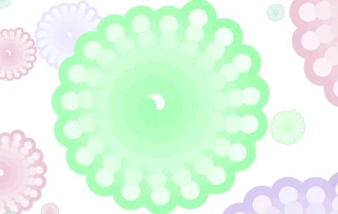 Artistic green rounded abstract background Stock-Illustration