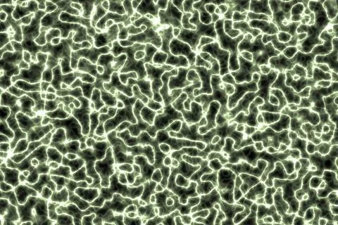 Artistic green smooth fluorescent magic curves digital graphic texture or Stock Illustration