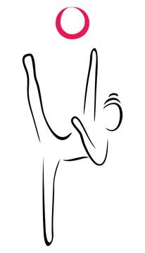 Artistic gymnastics Stock Illustration