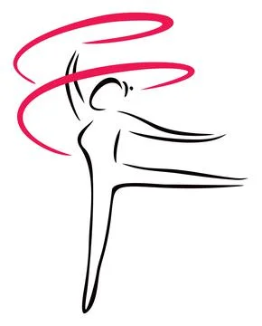 Artistic gymnastics Stock Illustration