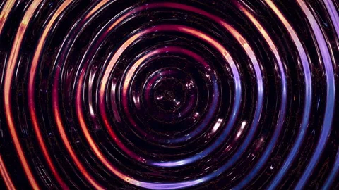 Artistic interpretation of gravitational waves warping space. Vídeos de archivo 336402603