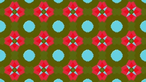 Artistic kaleidoscopic color pattern Stock Illustration