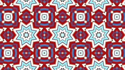 Artistic kaleidoscopic color pattern Stock Illustration