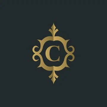 Artistic letter C vector logo design Stock Illustration