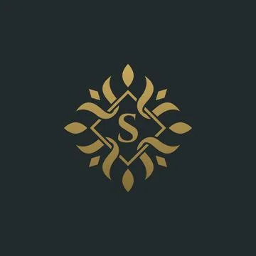 Artistic letter S vector logo design Stock Illustration