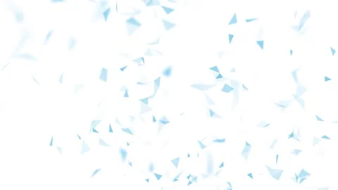Artistic loop blue blurred triangle shapes on white background Stock Footage 338408403