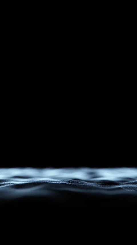 Artistic loop sea waves on black copy vertical background 库存影片 341156745