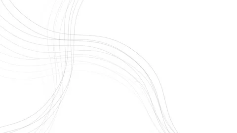 Artistic looped curved lines pattern on white background Stock Footage 338305074