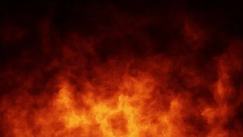 Artistic looped fire flames animation Stock Footage 340588889