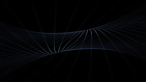 Artistic looping lines motion pattern animation Stock Footage 337737230