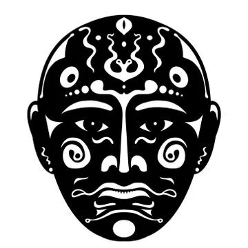 Artistic Mask Stock Illustration