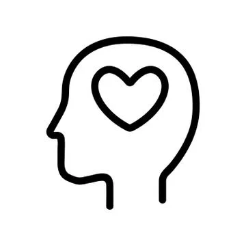 Artistic mindset icon vector. Isolated contour symbol illustration Illustrazione stock