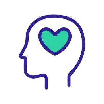 Artistic mindset icon vector. Isolated contour symbol illustration 스톡 일러스트